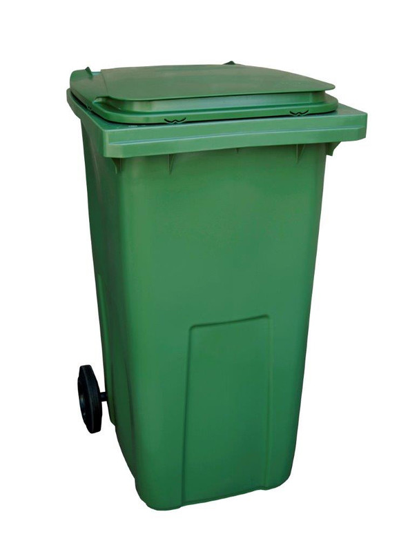 Сміттєвий бак CONTENUR пластиковий зелений 240л